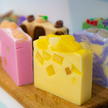 Load image into Gallery viewer, Fresh Lemonade Bar Soap and other fruity bar soaps.